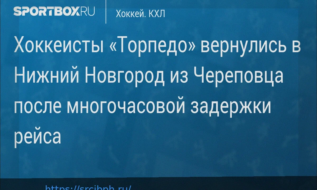 «Торпедо» вылетело в Нижний Новгород после задержки рейса в Череповце